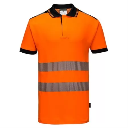 Portwest T180 Vision Hi-Vis Polo Shirt Orange