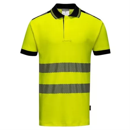 Portwest T180 Vision Hi-Vis Polo Shirt Yellow
