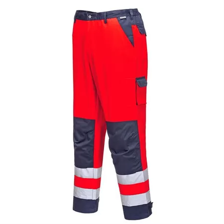 Portwest TX51 Lyon Hi-Vis Trousers Red-Nav