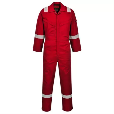 Portwest AF73 Araflame Silver Coverall Red