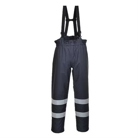 Portwest S771 Bizflame Rain Trousers Lined Navy