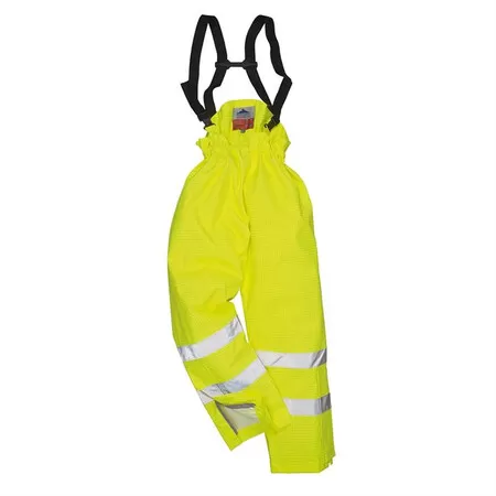 Portwest S781 Antistatic FR Lined Trs Yellow