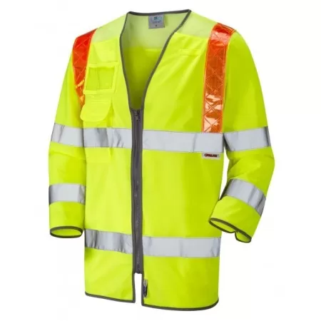 Traffic Management 3/4 Sleeve Hi Vis Vest With Orange Braces