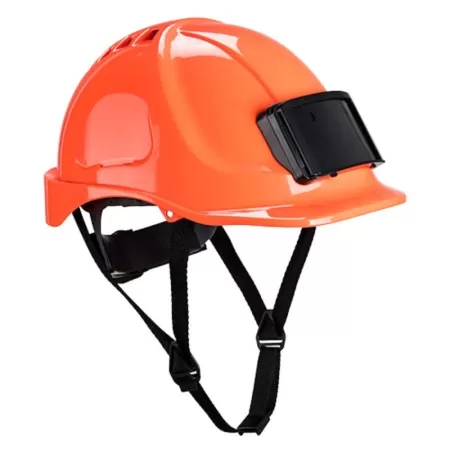 PB55 Safety Helmet with ID Badge Holder Orange