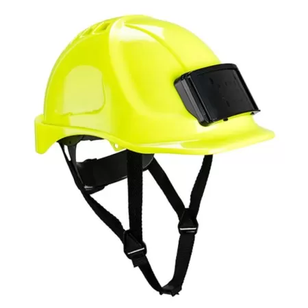 PB55 Safety Helmet with ID Badge Holder Yellow