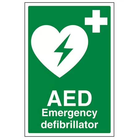 AED Defibrilator Sign