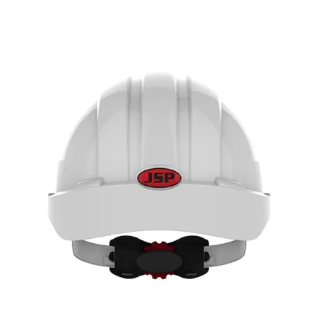 EVO3 Vented Safety Helmet With Wheel Ratchet JSP White Rear