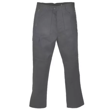 Black Action Trousers With Kneepad Pockets