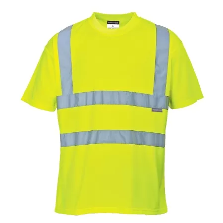Yellow Hi Visibility Tee Shirt Portwest S478