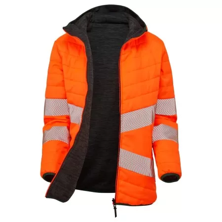 PULSAR Life Men's Hi Vis Reversible Puffer Jacket Orange LFE913