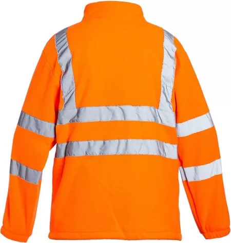 Hi Vis Zipped Fleece Jacket Blackrock 80103/80800 Orange Rear