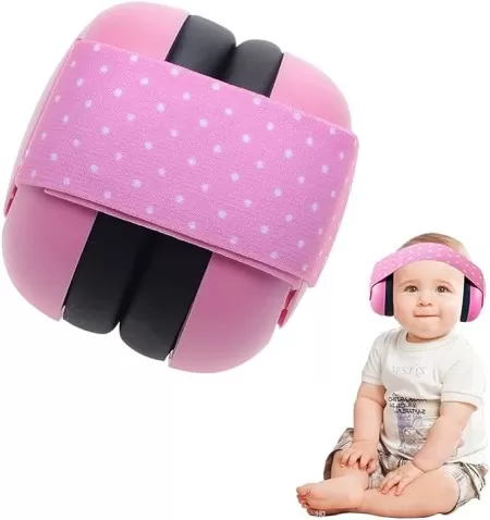 Babies ear protectors pink