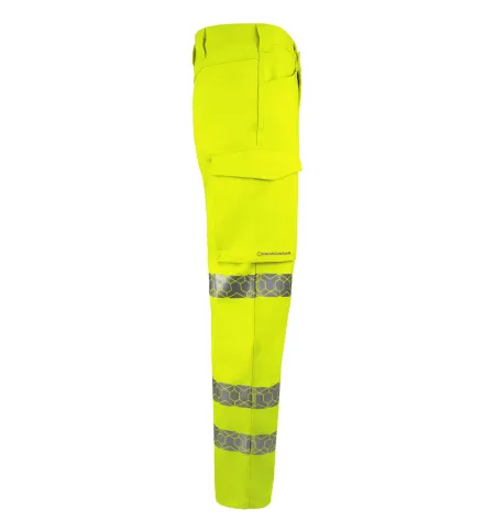 Eco Friendly Hi Vis Recycled Trousers Right Side