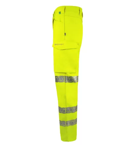 Eco Friendly Hi Vis Recycled Trousers Left Side