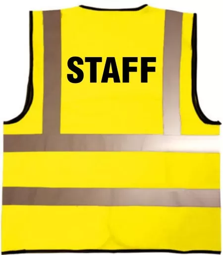 Staff Printed Hi Vis Vest