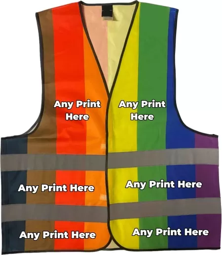 Rainbow hi vis best sale vest