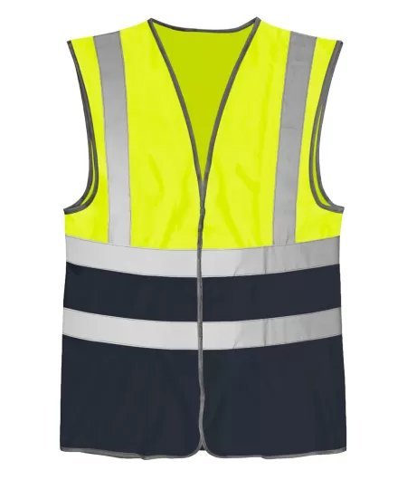 Yellow and Navy Hi Vis Vest