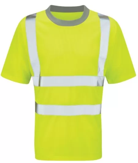 Yellow Hi Vis Tee Shirt short sleeves