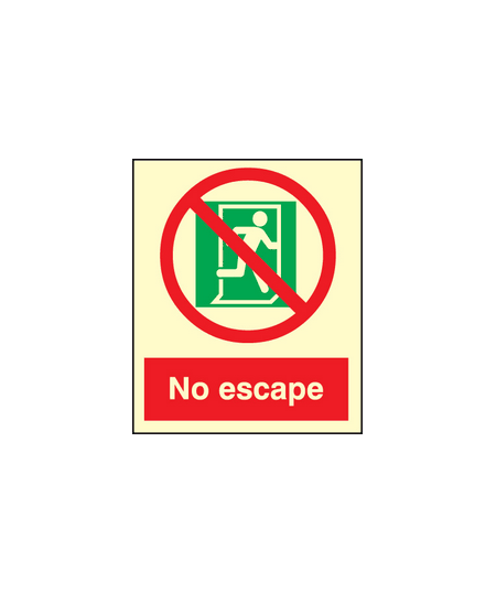 No escape sign