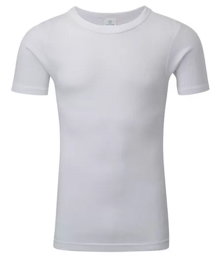 Short Sleeve Thermal Vest White