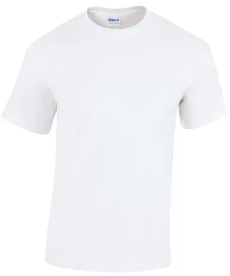 White Kids Tee Shirt Gildan Heavy Cotton 5000B