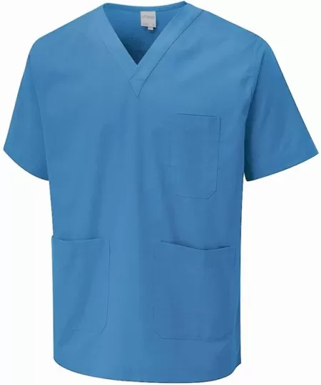 V Neck Scrub Tunic Uneek UC921 Hospital Blue