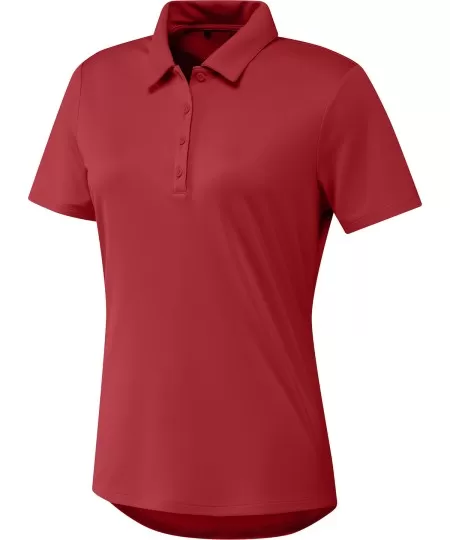Collegiate Red Womens performance Primegreen polo shirt AD045 adidas