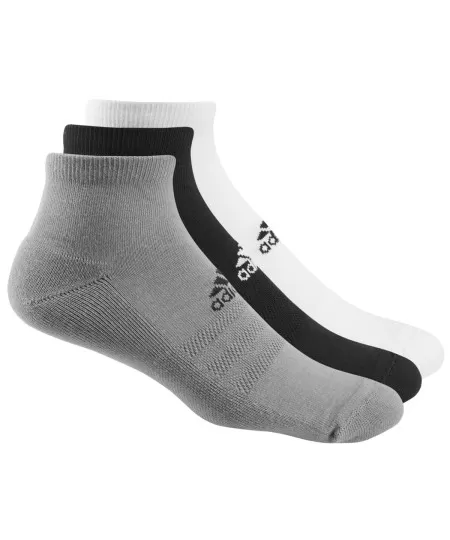 Black/White/Grey adidas 3-pack golf ankle socks AD042 adidas