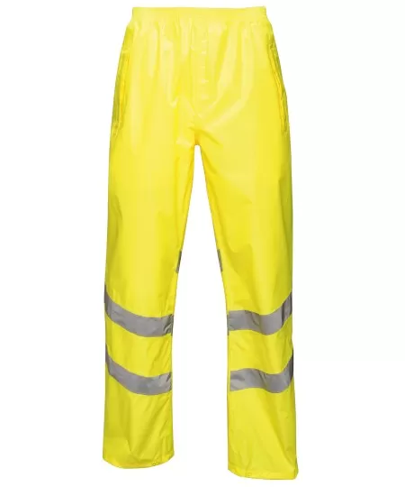 Regatta Hi-vis pro pack-away trousers TRW498 Yellow