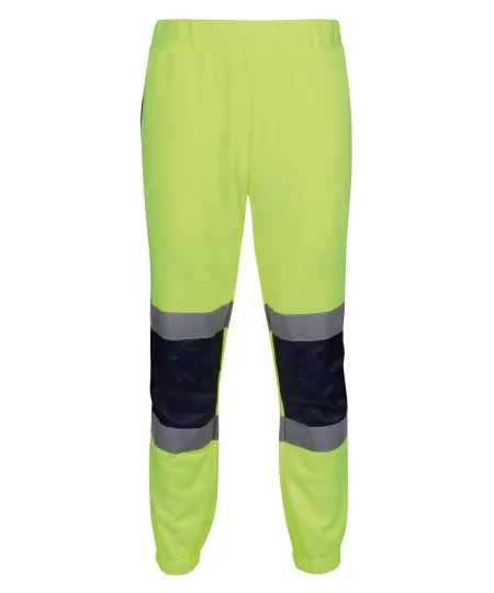 Regatta Pro hi-vis joggers TRJ503 Yellow/Navy