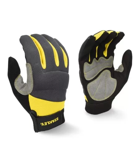 Grey/Black/Yellow Stanley performance gloves SY103 Stanley Workwear