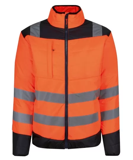Regatta Pro hi-vis thermal jacket TRA483 Orange/Navy