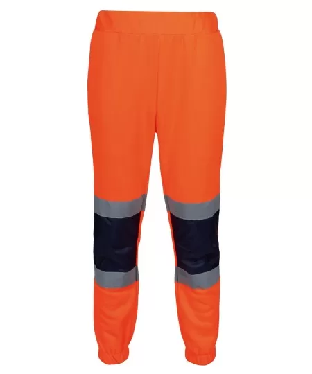 Regatta Pro hi-vis joggers TRJ503 Orange/Navy