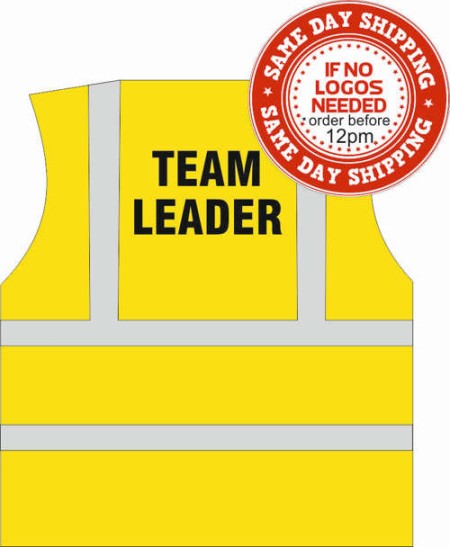 Team Leader Printed Hi Vis Vest