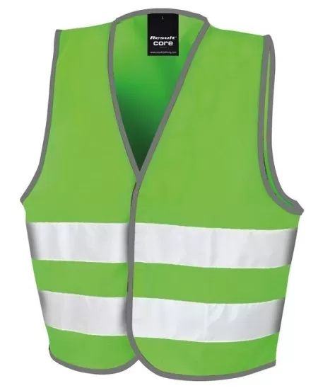 Kids Lime Green Hi Vis Safety Vest R200J