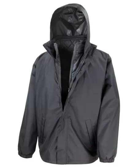 Result R215X 3-in-1 Jacket With Quilted Bodywarmer Black