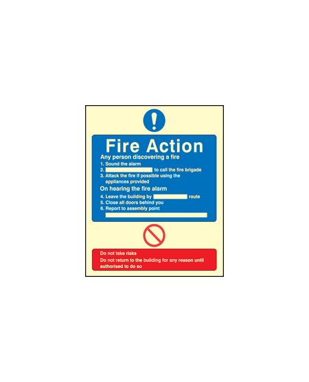 General fire action sign