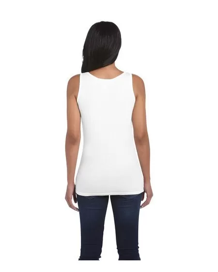 Gildan Ladies Vest WHITE Gd077 6400L