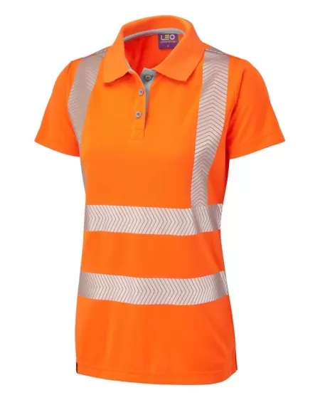 PL03 Orange Hivis Poloshirt