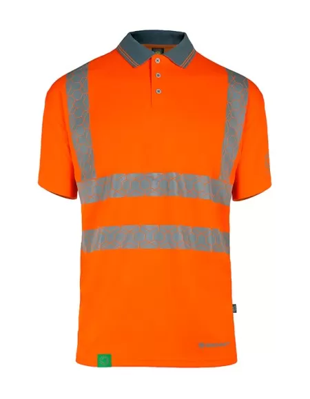 Short Sleeve Eco Friendly Poloshirt Envirowear Orange