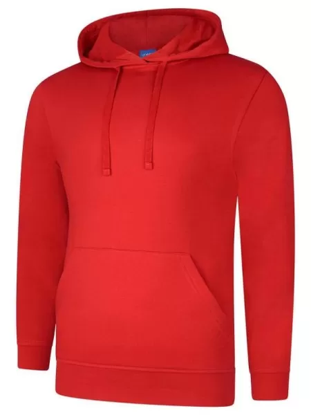 Uneek UX4 Hooded Sweatshirt Red