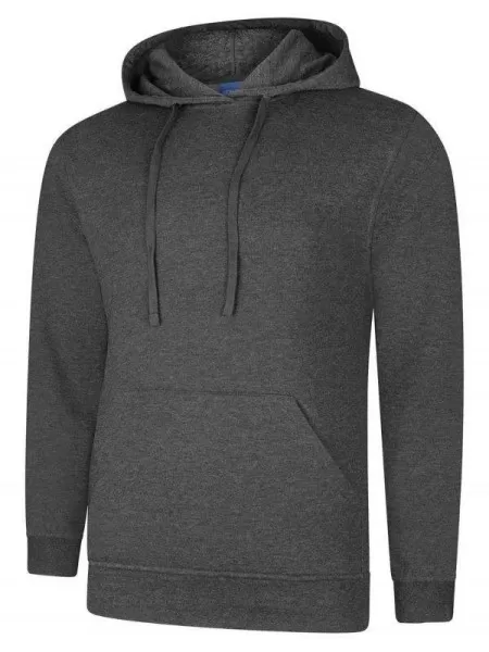 Uneek UX4 Hooded Sweatshirt Charcoal