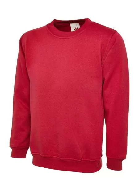 Uneek UX7 Children's Sweatshirt Red