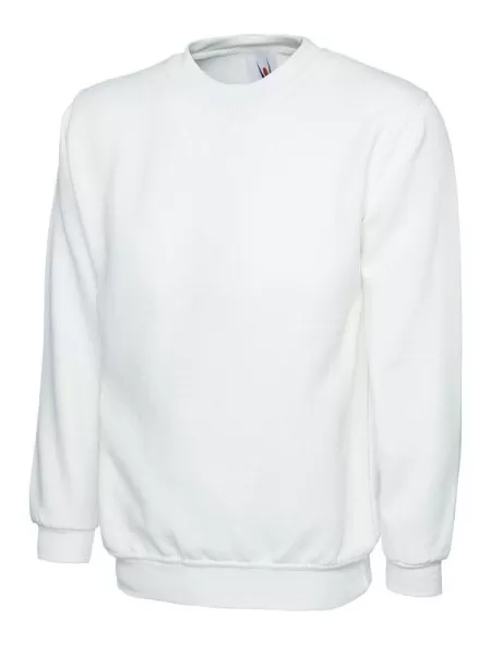 Uneek UX7 Children's Sweatshirt White