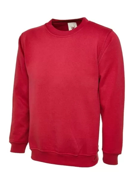 Uneek UC211 Ladies Deluxe Sweatshirt Red