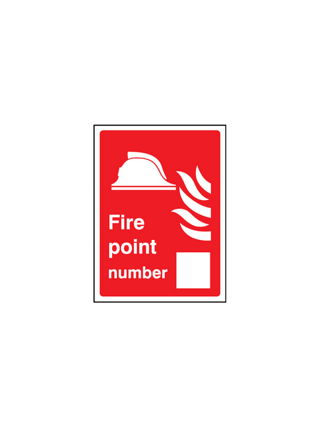 Fire point number sign