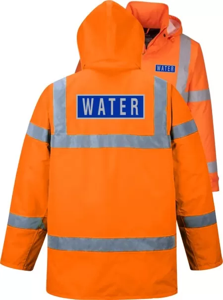 Water Pre Printed Coat Orange