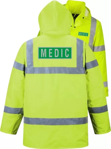 Medic Pre Printed Coat Yellow