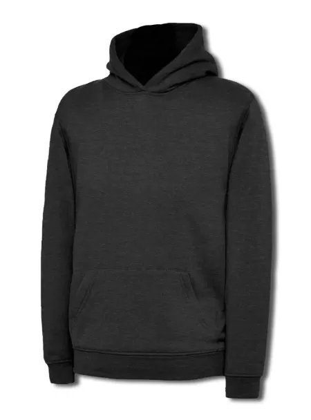 Uneek UX8 Children's Hooded Sweatshirt Charcoal