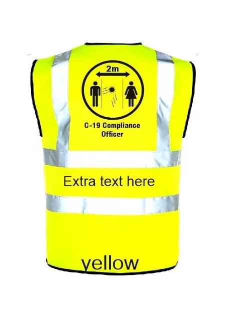 Corona Virus PPE Volunteer - Hi Vis Vest